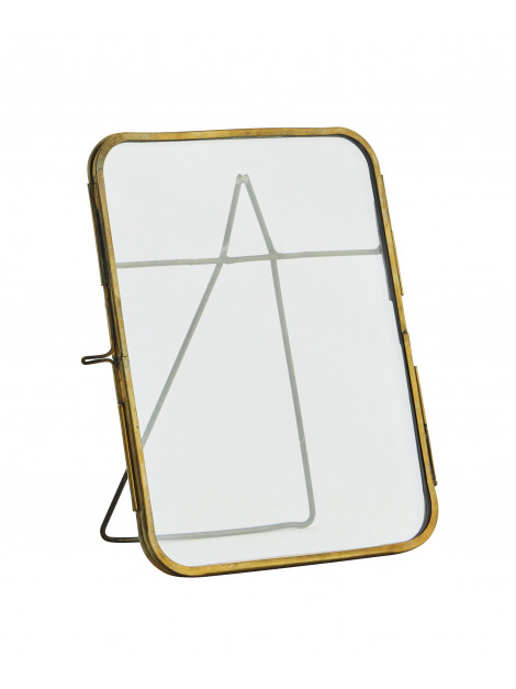 Cadre photo sur pied en laiton bords arrondis