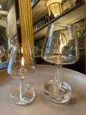 lampe à huile dining transparente