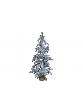 Sapin de Noël avec neige