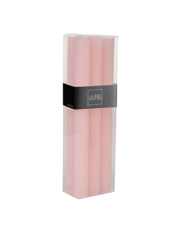 Boîte de 6 bougies - 9h - rose