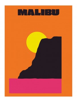 Poster Malibu 30x40 cm