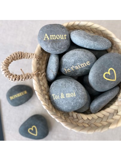 Galet mots doux à message Bazardeluxe