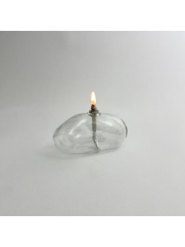 Lampe à huile granit en verre