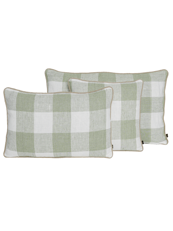 Housse de coussin Palma à grands carreaux Haomy Housse de coussin Palma à grands carreaux Haomy