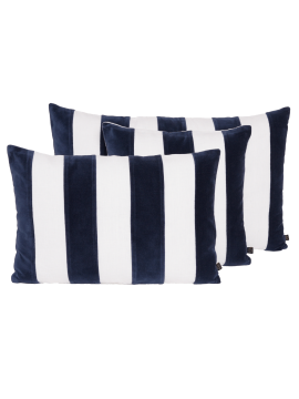 Housse de coussin en lin et velours Perth - Haomy