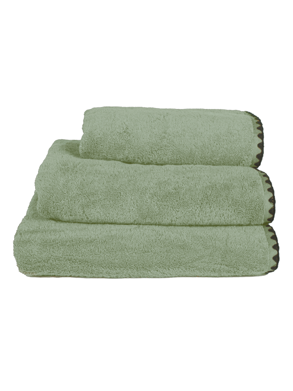 Serviette de toilette Issey amande 50x100 Haomy