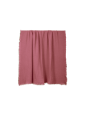 plaid vanly en voile de coton bois de rose Haomy 130x180