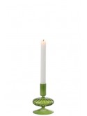 bougeoir en verre Ufo vert Jolipa