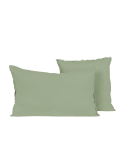 housse de coussin en lin et coton Limy Haomy amande
