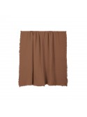 plaid vanly en voile de coton mocaccino Haomy 130x180 cm