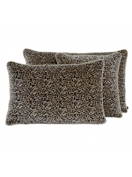 Housse de coussin en velours de coton Gairo - Haomy
