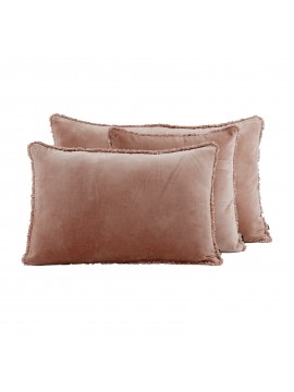 Housse de coussin en velours de coton Kobe - Haomy