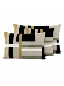 Housse de coussin en coton brodé Arizona Haomy