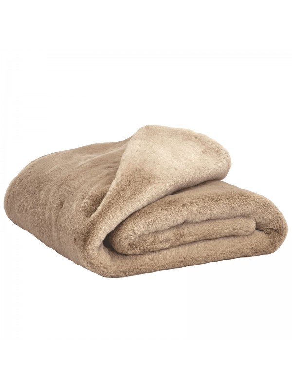 Plaid en fausse fourrure chamonix 150x200 Haomy