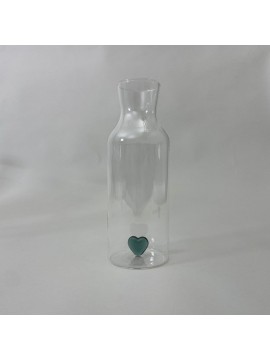 Carafe en verre Coeur