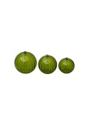 lampe à huile sphère striée olive bazardeluxe