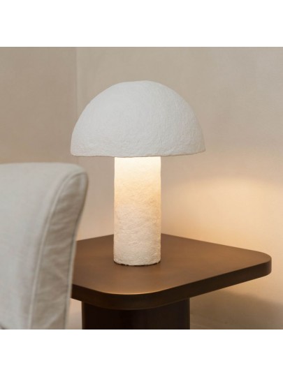 Lampe en papier mâché blanche Nome Fine Dining and living