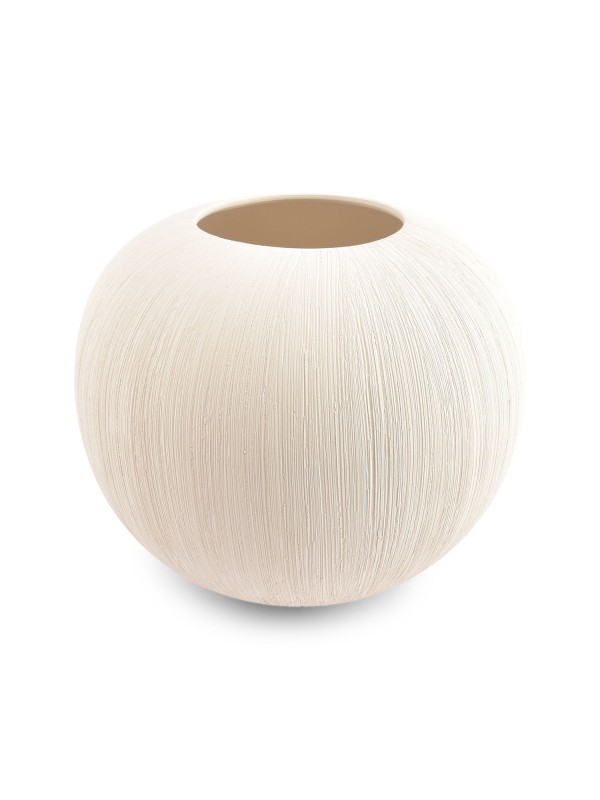 Vase rond en grès beige Vico Fine Dining and living Vase rond en grès beige Vico Fine Dining and living