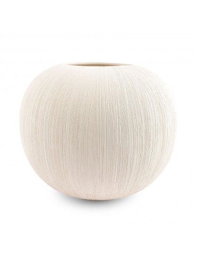 Vase rond en grès beige Vico Fine Dining and living