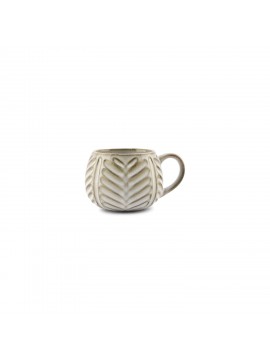 Mug en grès feuilles Arto 40cl