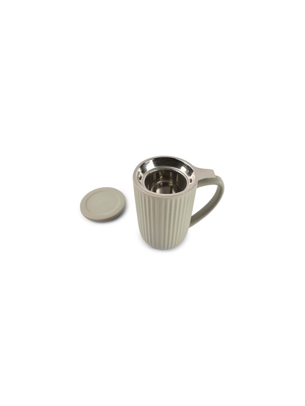 mug en grès gris avec filtre inox 60 cl salt and pepper mug en grès gris avec filtre inox 60 cl salt and pepper