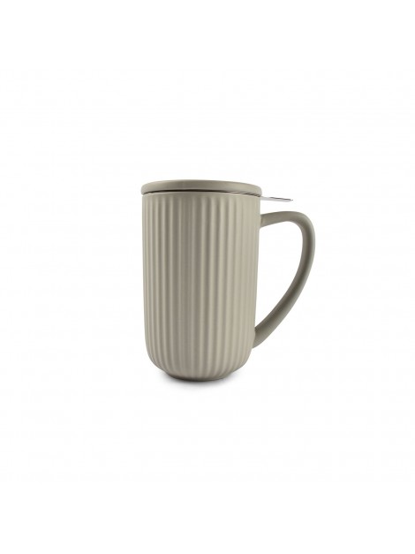 mug en grès gris avec filtre inox 60 cl salt and pepper mug en grès gris avec filtre inox 60 cl salt and pepper