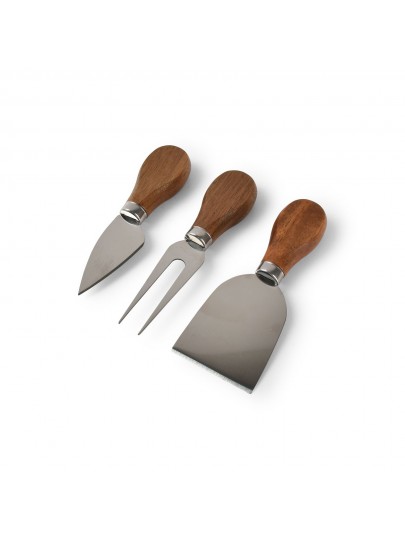 set de 3 couteaux à fromage en bois salt and pepper