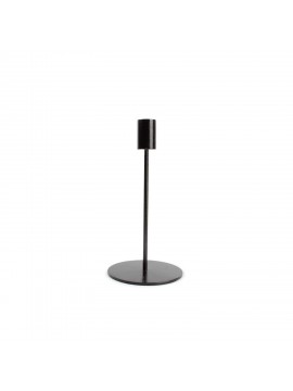 Bougeoir métal noir Pillar