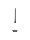 bougeoir en métal noir pillar salt and pepper 20 cm