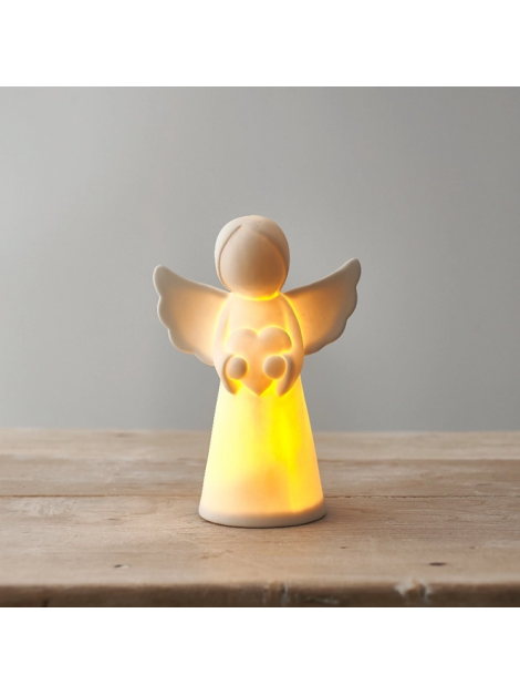 Ange Cœur à LED en Céramique Blanc – Gainsborough Ange Cœur à LED en Céramique Blanc – Gainsborough