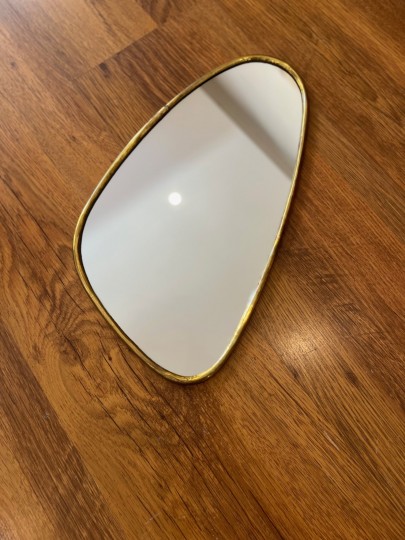 Miroir en laiton forme organique - taille M fait main Maroc