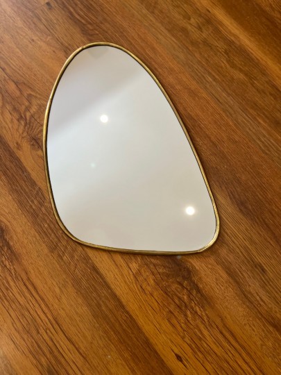 Miroir en laiton forme organique - taille L fait main Maroc