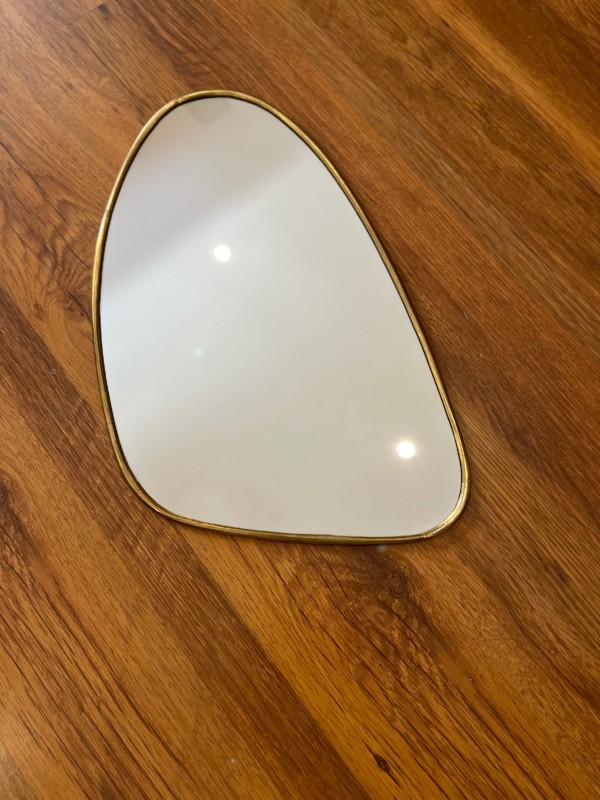 Miroir en laiton forme organique - taille L fait main Maroc Miroir en laiton forme organique - taille L fait main Maroc