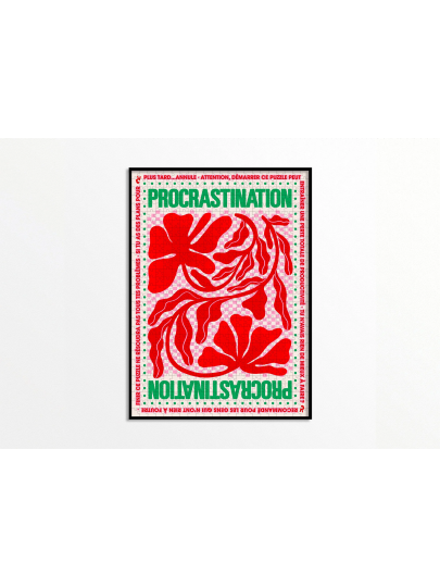 Puzzle 1000 pièces “Procrastination” – Piece and Love