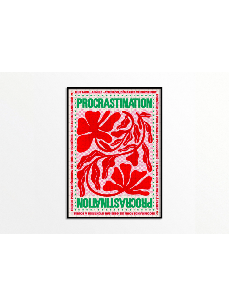 Puzzle 1000 pièces “Procrastination” – Piece and Love Puzzle 1000 pièces “Procrastination” – Piece and Love