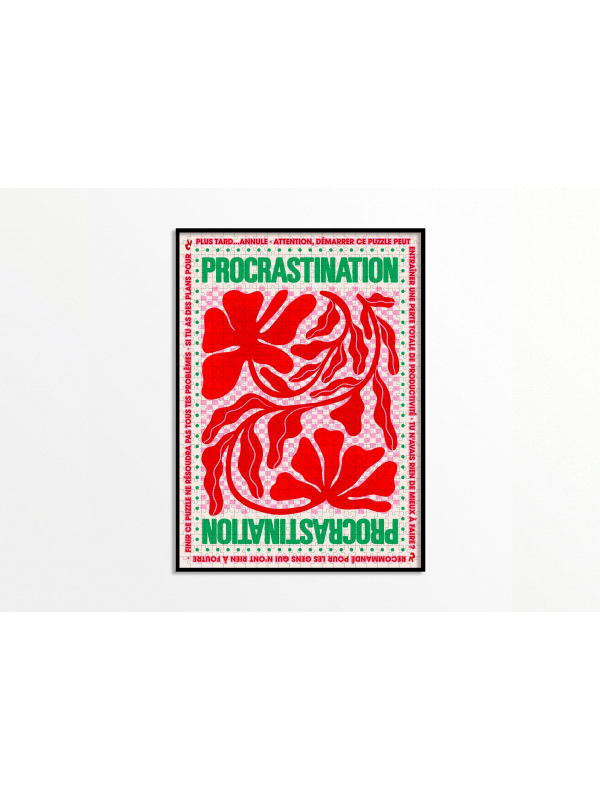 Puzzle 1000 pièces “Procrastination” – Piece and Love Puzzle 1000 pièces “Procrastination” – Piece and Love