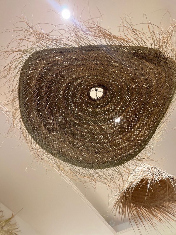 Suspension parasol à franges en alfa 80 cm ou 100 cm