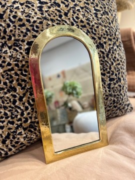 Miroirs muraux en laiton martelé doré - 8 modèles artisanaux