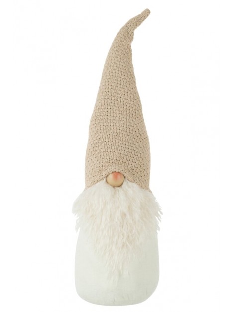 Gonk beige décoratif – Lutin scandinave en tissu | H57 cm