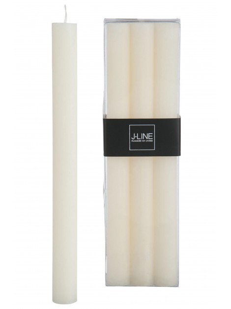 Boîte de 6 bougies - 9h - ivoire