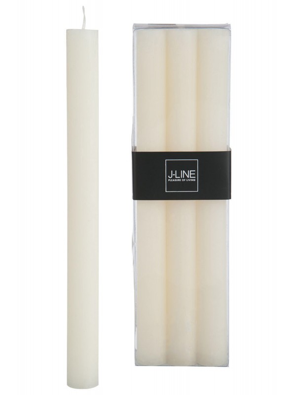 Boîte de 6 bougies - 9h - ivoire