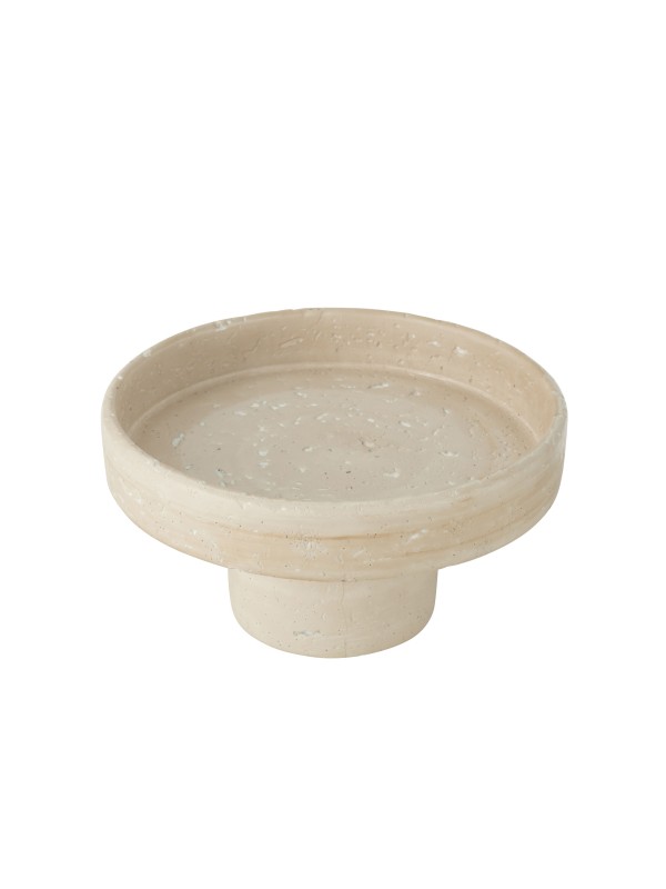 Plateau décoratif en ciment surélevé – Jolipa – H15 x D28 cm