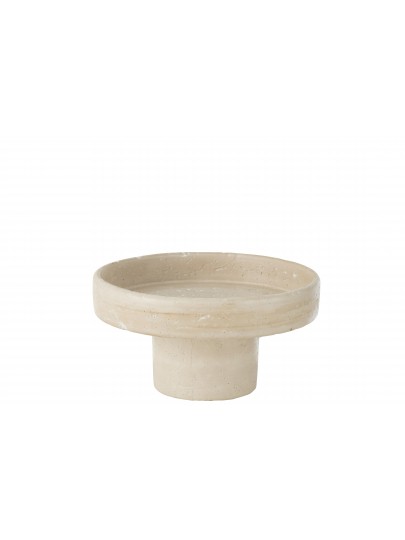 Plateau décoratif en ciment surélevé – Jolipa – H15 x D28 cm