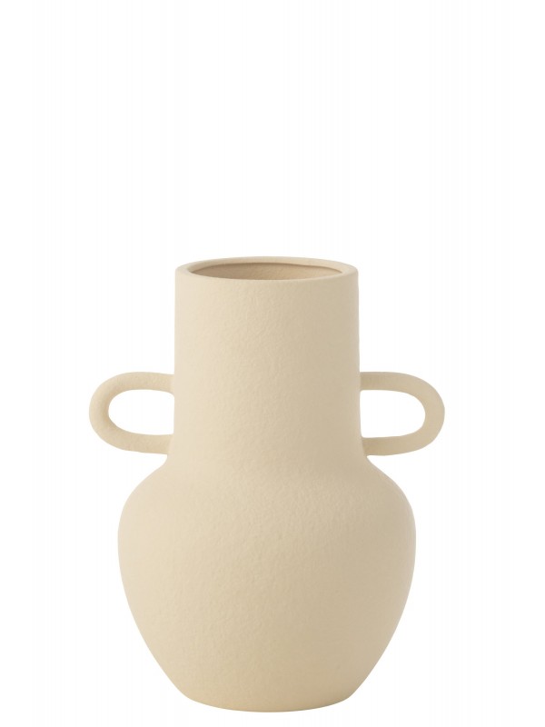 Vase cruche en argile avec anses – Jolipa – H24,5 x D21 cm