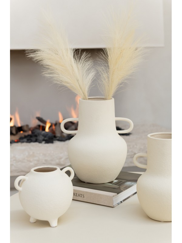 Vase cruche en argile avec anses – Jolipa – H24,5 x D21 cm