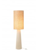 Lampadaire Ava en fibre de verre et jute - H 140 x 35 cm