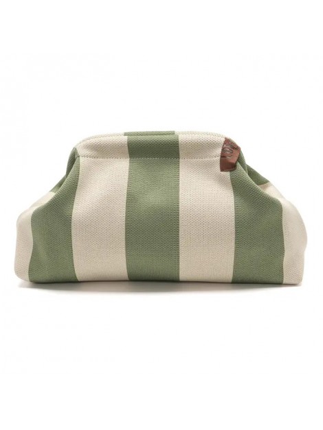 Pochette Emma 61 kaki et beige lot83