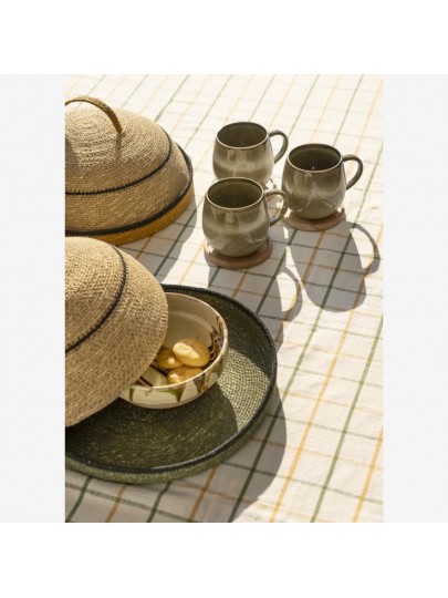 Lot de 4 sous-verres en bois d’acacia – Madam Stoltz – Ø 10 cm