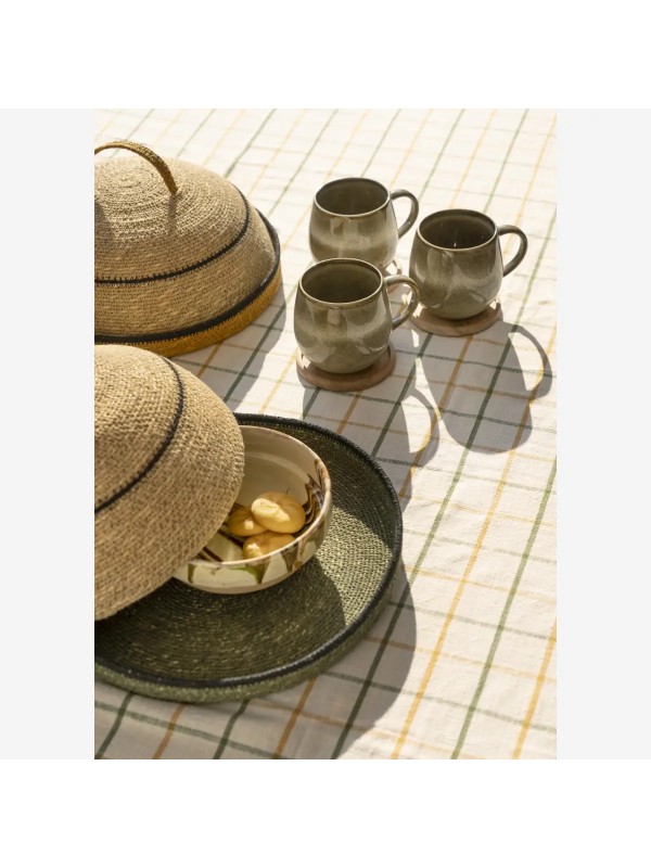 Lot de 4 sous-verres en bois d’acacia – Madam Stoltz – Ø 10 cm