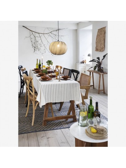 Carafe en verre recyclé motif pointillé – Madam Stoltz – 16 x 25 cm